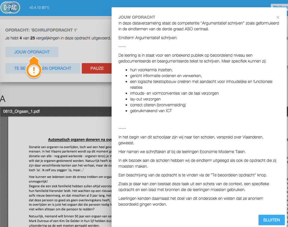 Assessor assignment in tool